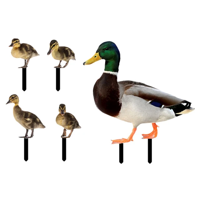 Lifelike Duck Duck Animal Stakes Garden Decoration Insert Outdoor Stakes UV