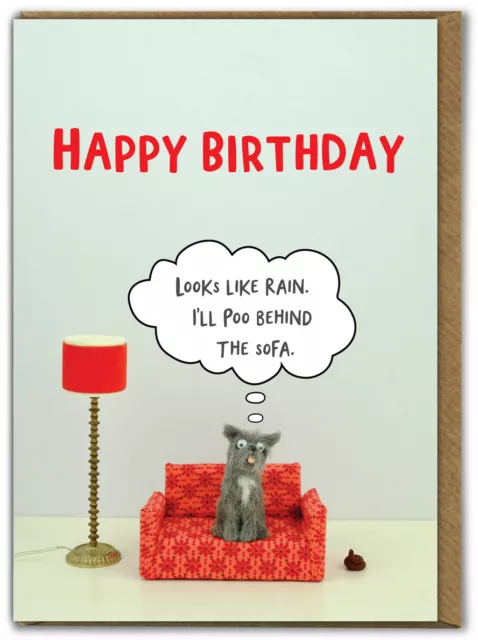 DOG GREETING CARDS Happy Birthday Funny Humour Cute Several Designs £3.25 -  PicClick UK