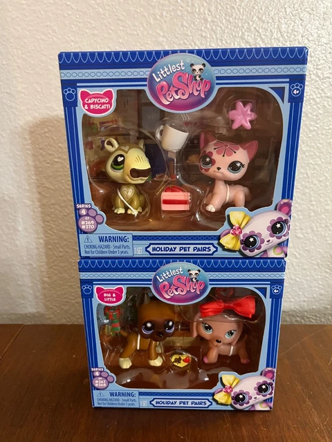 LPS Petshop #2035 puppy Husky dog chien #2036 Teckel Dachshund Playful