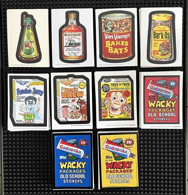 Topps Wacky Packages Old School 1st - 10th Series Complete Rare 7TH Set
