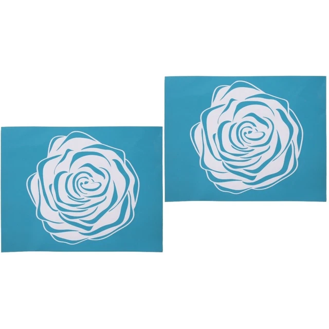 2x Zarte Waschbar Gaze Schablone Für DIY Handwerk Hause Druck