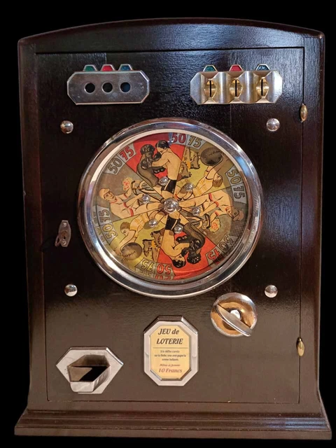 ROULETTE HARLEQUIN jeu de bar 1900