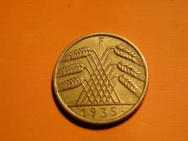 Allemagne. Iii Reich. 10 Reichspfennig 1935.F.