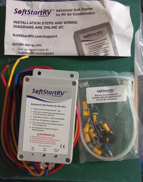 Ac Soft Start Kit TURBRO RV For Smooth Startup Under Low-Power Condition, 6-Wire Installation, Protects Compressor And Other Appliances In Vehicles, 3 Soft Start Rv - Foto 6