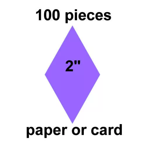 2  inch Diamonds - 100 per pack - Paper or Card - English Paper Piecing