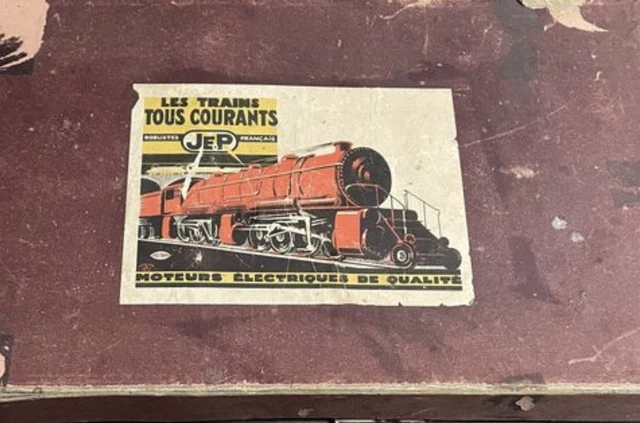 Boîte Complète Trains Mécaniques JEP – Années 1930, Bass Volt, Tôle, Bon état