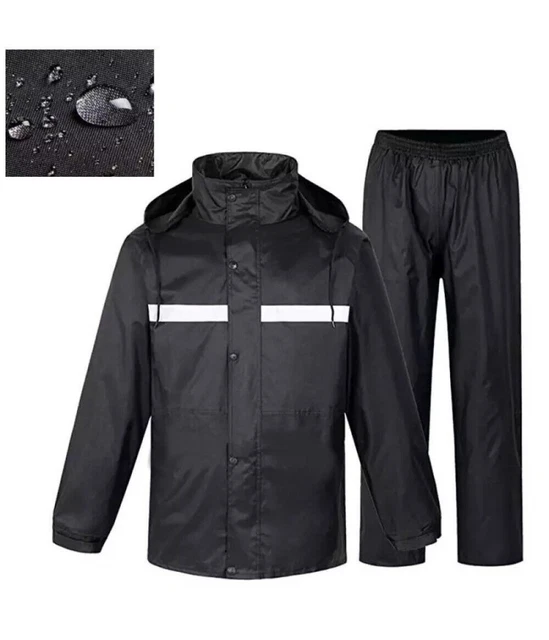 Giacca E Pantalone PVC Tuta Antipioggia Moto E Bici Susy Shop - Completo Impermeabile Con Cappuccio Per Uomo E Donna Completo Antipioggia Impermeabile - Foto 3