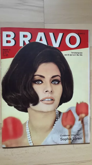 BRAVO Nr.17 von 1964 Sophia Loren, Evi Kent, Edd Byrnes, Elvis Presley, Beatles