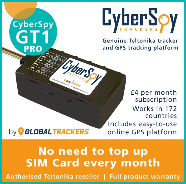 CYBERSPY GT1 PRO Tracker New Car Caravan Vehicle GPS Live Tracking