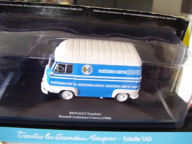 Renault Estafette Bicolore Renault Assistance Course 1968 Ixo Boite 1/43