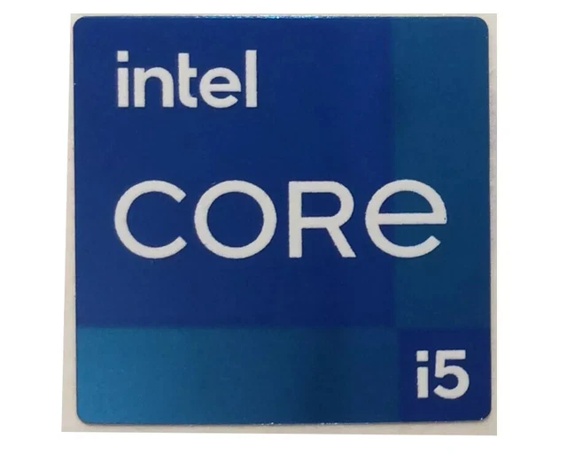 Adesivo Intel Core I5 – Decalcomania Etichetta Per Computer Laptop PC, Rosso