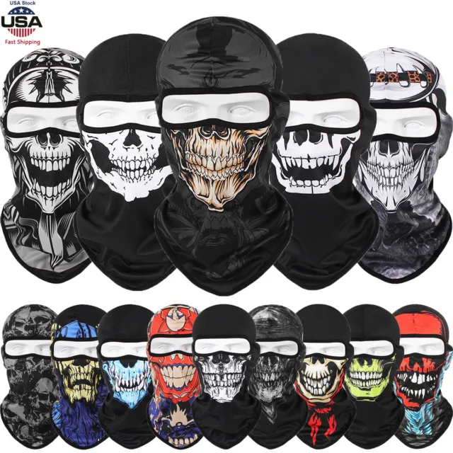 Summer Skull Mask 3D Balaclava Ghost Bandana Motorcycle Face Mask Halloween Mask