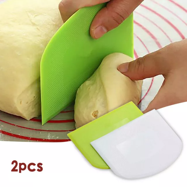 2 pz spatola crema torta in plastica pasta burro raschietto batteria utensili da forno