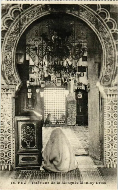 CPA AK Fez - Interieur de la Mosquee Moulay Driss MAROC (963491)