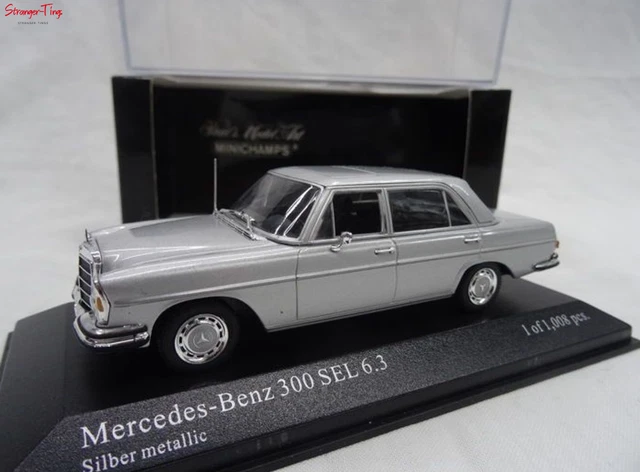 1 18 Mercedes Modèle Réduit Mercedes-Benz 300 SEL 6.3 (W109) 1968, échelle 1/43, Par Minichamps, Bleu Sacoche Peugeot 103