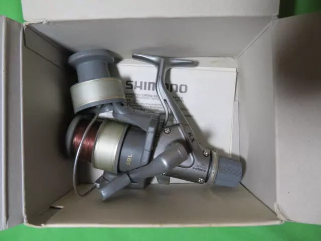 Kx 3000 Shimano Fishing Reel With Line & Spare Spool With Box & Instructions