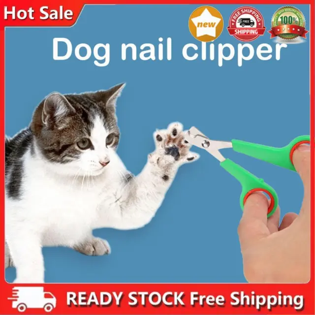 Tijeras de uñas SupportsHelp, acero inoxidable, para perros y gatos, verde