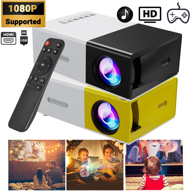Mini Projector LCD 1080P HD Video Home Theater Cinema Portable Movie HDMI USB