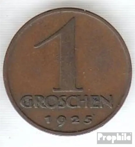 Austria km-number. : 2836 1932 very fine Bronze very fine 1932 1 Penny Adlerkopf