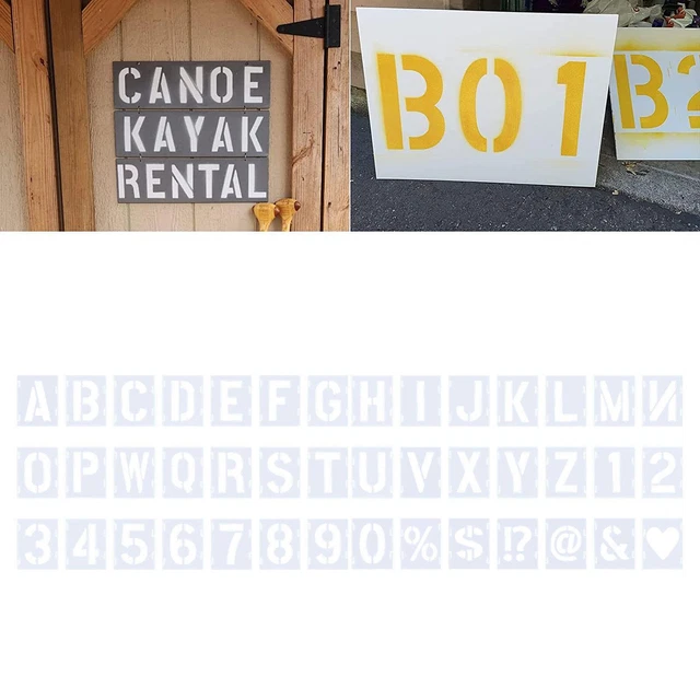 BUCHSTABENSCHABLONEN, 5,1 CM, Bastelschablonen und Vorlagen zum Malen