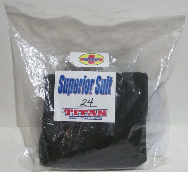 Titan Superior NXG+ Squat Suit Size 24 Black (NEW)