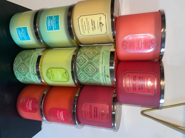 Bath & Body Works White Barn 14.5 oz. 3-wick Candle- Multiple scents 