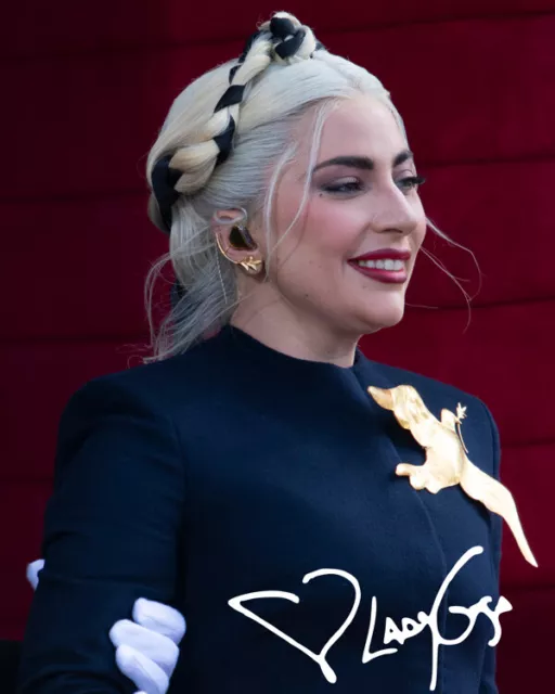 Repro-Autogramm - Lady Gaga - 11,4 x 14,3cm - Musikerin - Inauguration