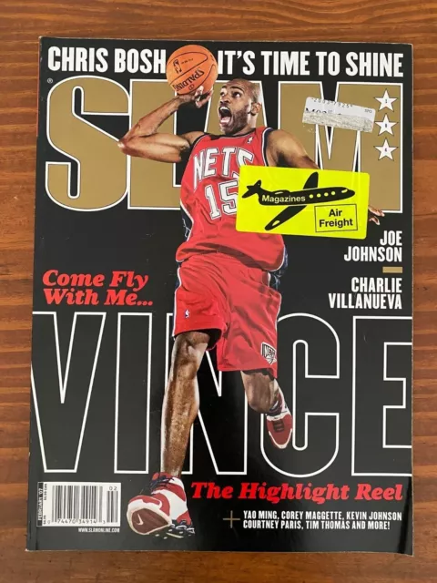 Slam Magazine February 2005 #84 Allen Iverson Vince Carter Poster Intact NO  LABEL