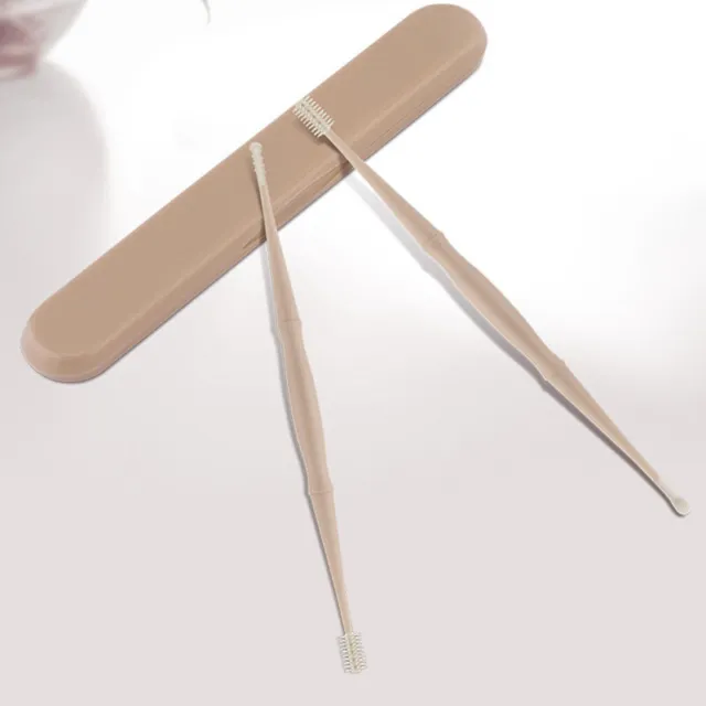 Silicone Spiral Ear Pick Double Sided Ear Wax Curette Remover Cleaner Spoon