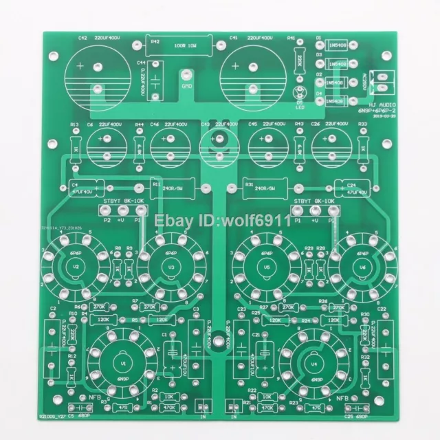 HiFi 6P6P+6N9P Stereo Tube Amplifier Bare Board PP Push-Pull Amplifier PCB