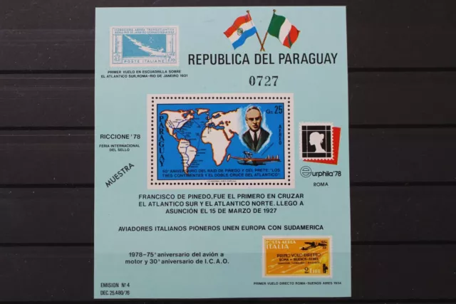 Paraguay, MiNr. Block 327, Muster, postfrisch - 202343