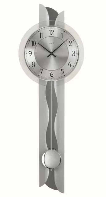 Ams 7216 Moderne Horloge Murale Avec Mécanisme à Quartz, Alimenté par Pile