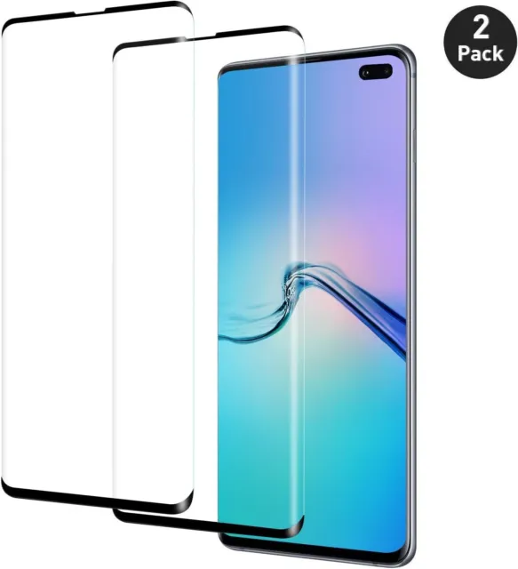 2 X  Samsung Galaxy S10 Tempered Glass Screen Protector Covers