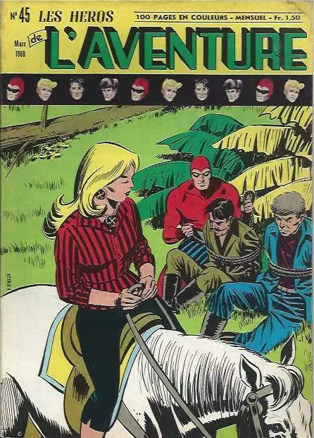 Les Heros De L'aventure N°45 . 1968 . Le Fantôme .