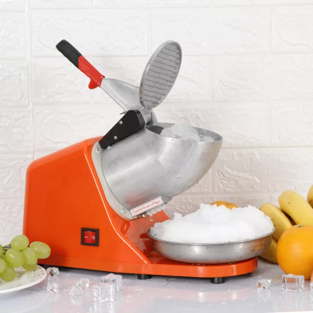 300W Electric Ice Shaver Machine Ice Crusher Ice Snow Cone Maker Shaved 220V