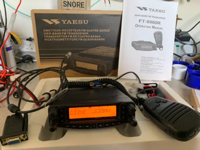 Boxed YAESU FT-8900R 4 Band Transceiver Ham Radio Mobile