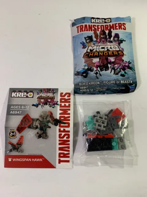 Kre-O Transformers AOE Wingspan Hawk Complete Age Extinction Micro Changers Mini