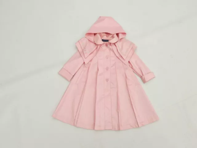 Cappotto floreale vintage Rothschild rosa per bambino taglia 4
