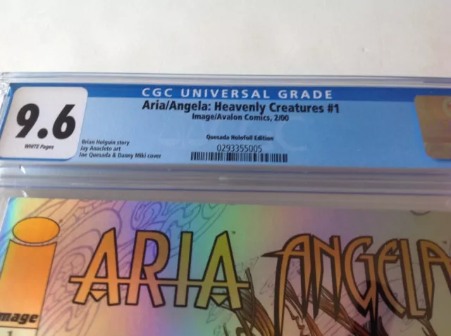 Aria Angela Heavenly Creatures 1 Cgc 9.6 Quesada Holofoil Variant Image Comics 2