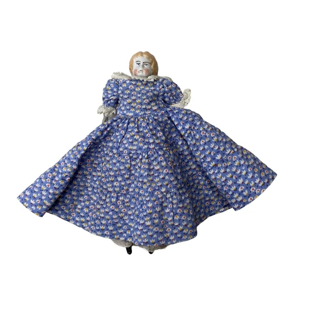 Vintage Antique Bisque Head, Arms and Legs with Cloth Body.