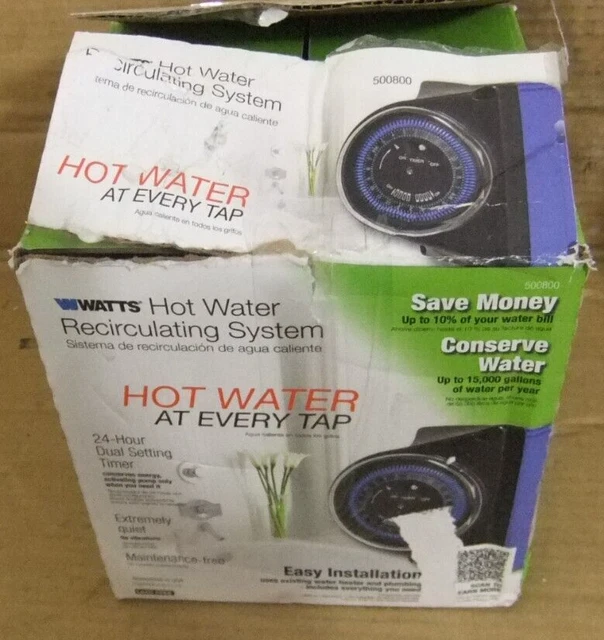 WATTS 500800 HOT Water Recirculating System With BuiltIn Timer Pump