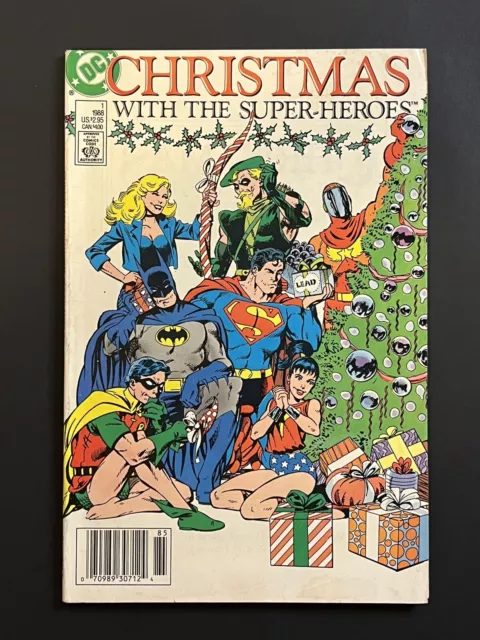 1988 CHRISTMAS WITH THE SUPER-HEROS #1 DC COMICS HOLIDAY SPECIAL Combo SH