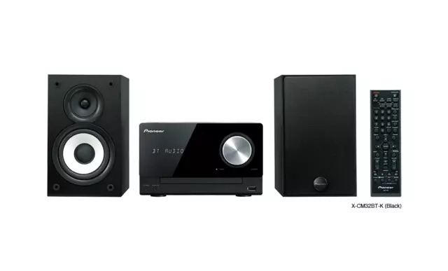 Pioneer X-CM32BT-K 2x15W SCHWARZ Mikrosystem mit CD, Bluetooth, FM Radio USB Eingang