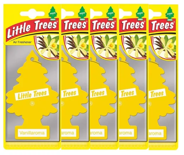 5x Magic Little Tree Air Freshener Vanilla Vanillaroma Scent Fragrance Smell