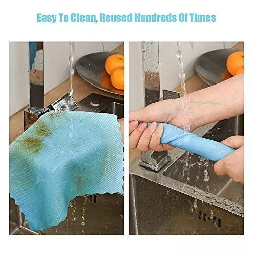 Nanoscale Cleaning Cloth Streak Free Miracle Cleaning Cloths for Window 20Pcs... 6