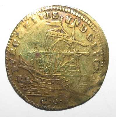 28mm Jeton royal de Nuremberg  Louis XIV Lazarus Gottlieb Lauffer 3.68g 