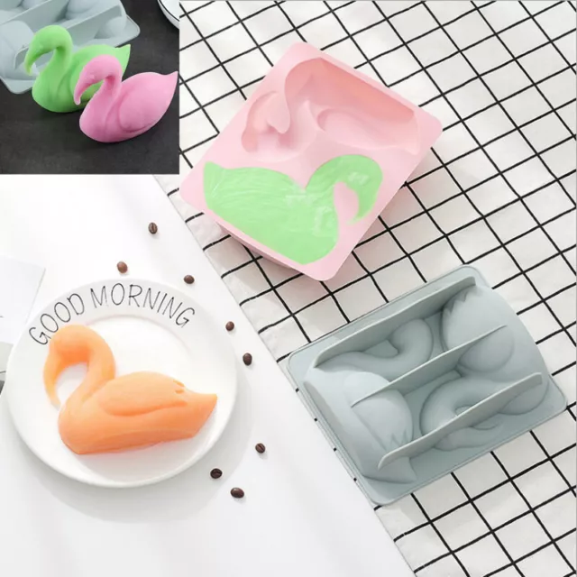 Flamingo Jelly Soap Mold Chocolate Baking Mould Candy Bar Drinks Ice Cube Tray