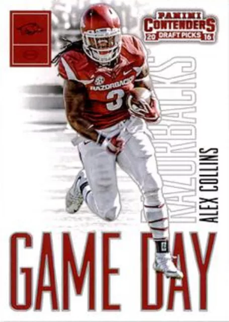 2016 Panini Contenders Draft Picks Game Day Tickets #15 Alex Collins Razorbacks