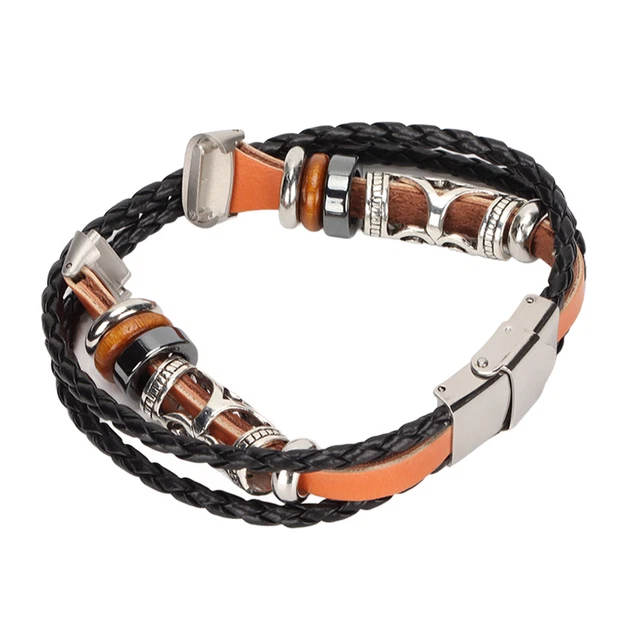 (Brown)Compatible With Luxe Smartwatch Band Replacement Wrist Strap