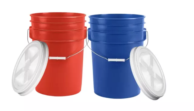 7 Gallon Food Grade BPA Free Large Bucket with Screw On Airtight